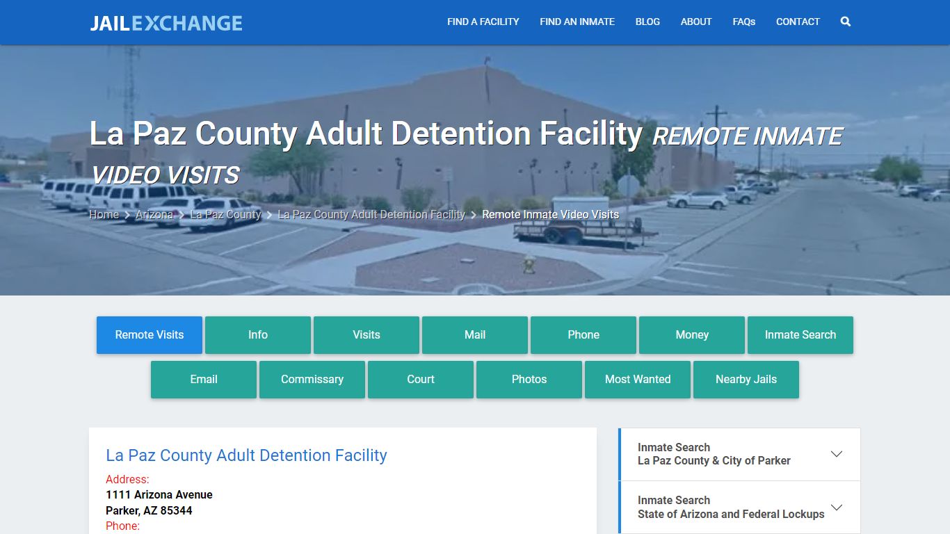 Video Visitation - La Paz County Adult Detention Facility, AZ